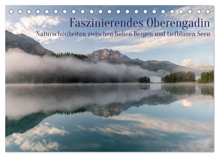 Faszinierendes Oberengadin (Tischkalender 2027 DIN A5 quer) CALVENDO Monatskalender