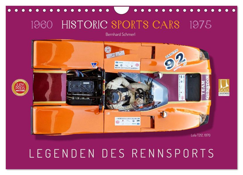 Legenden des Rennsports Historic Sports Cars 1960-1975 (Wandkalender 2027 DIN A4 quer) CALVENDO Monatskalender