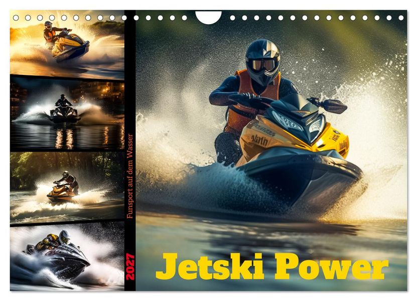 Jetski Power (Wandkalender 2027 DIN A4 quer) CALVENDO Monatskalender