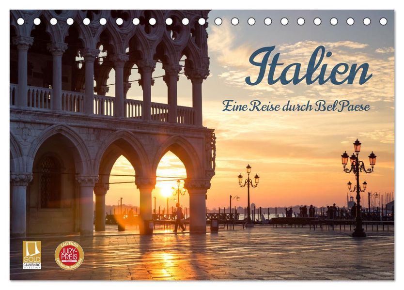 Italien - Eine Reise durch Bel Paese (Tischkalender 2027 DIN A5 quer) CALVENDO Monatskalender