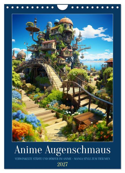 Anime Augenschmaus (Wandkalender 2027 DIN A4 hoch) CALVENDO Monatskalender