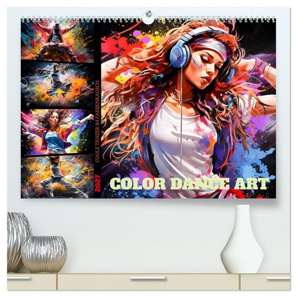 Color Dance Art (hochwertiger Premium Wandkalender 2027 DIN A2 quer) Kunstdruck in Hochglanz