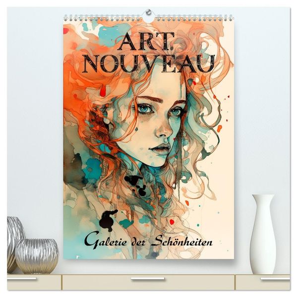 Art Nouveau - Galerie der Schönheiten (hochwertiger Premium Wandkalender 2027 DIN A2 hoch) Kunstdruck in Hochglanz