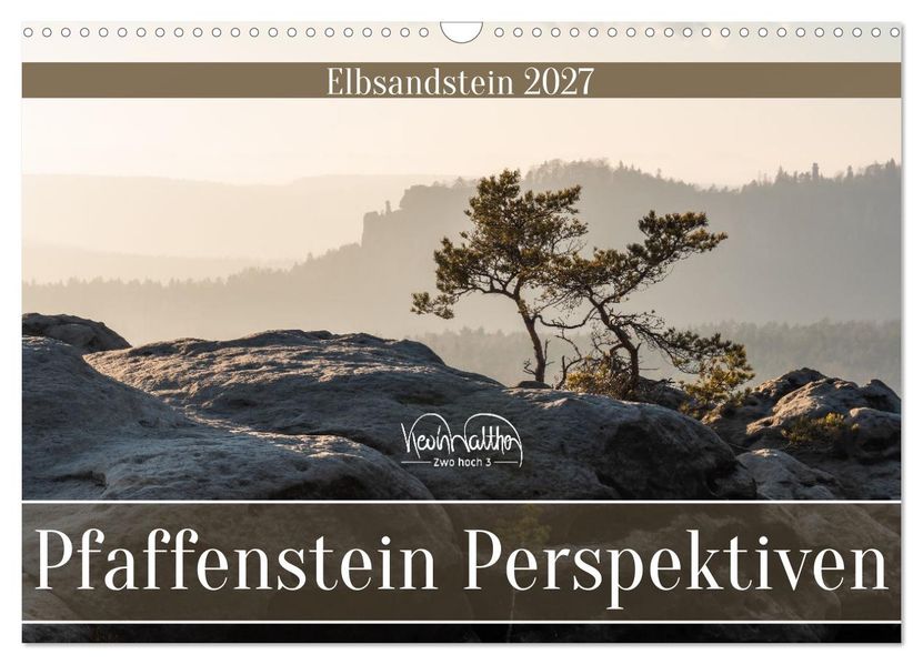 Pfaffenstein Perspektiven - Elbsandstein (Wandkalender 2027 DIN A3 quer) CALVENDO Monatskalender