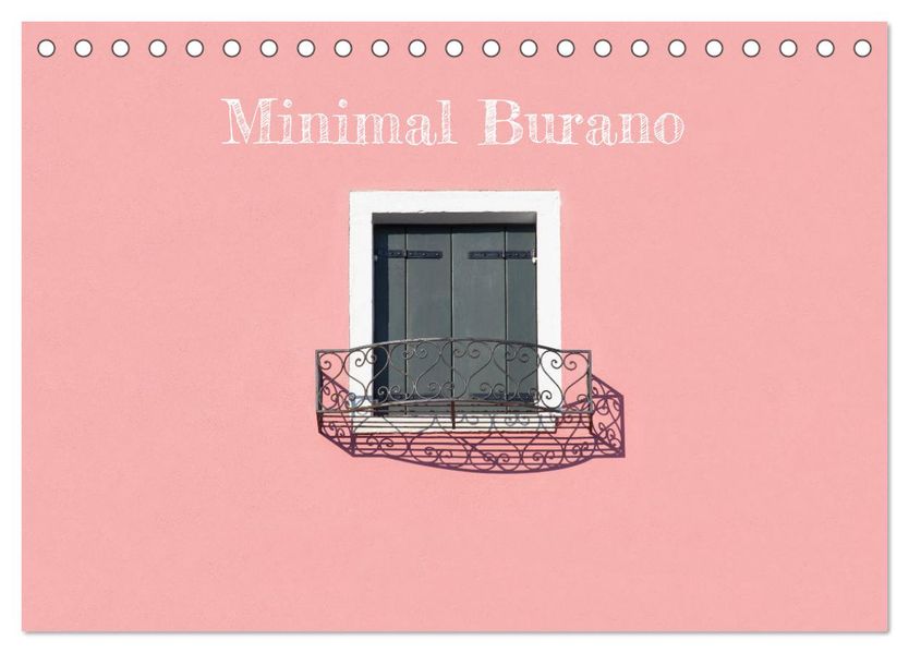 Minimal Burano (Tischkalender 2027 DIN A5 quer) CALVENDO Monatskalender