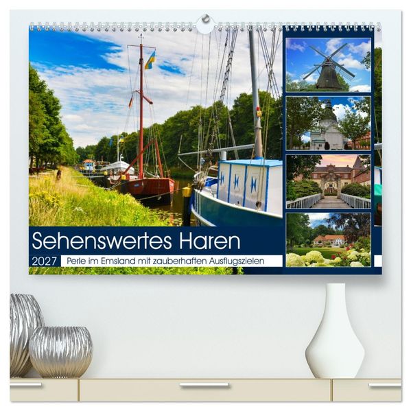 Sehenswertes Haren (hochwertiger Premium Wandkalender 2027 DIN A2 quer) Kunstdruck in Hochglanz