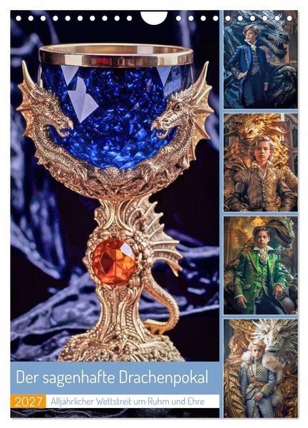 Der sagenhafte Drachenpokal (Wandkalender 2027 DIN A4 hoch) CALVENDO Monatskalender