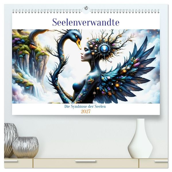 Seelenverwandte - Die Symbiose der Seelen (hochwertiger Premium Wandkalender 2027 DIN A2 quer) Kunstdruck in Hochglanz