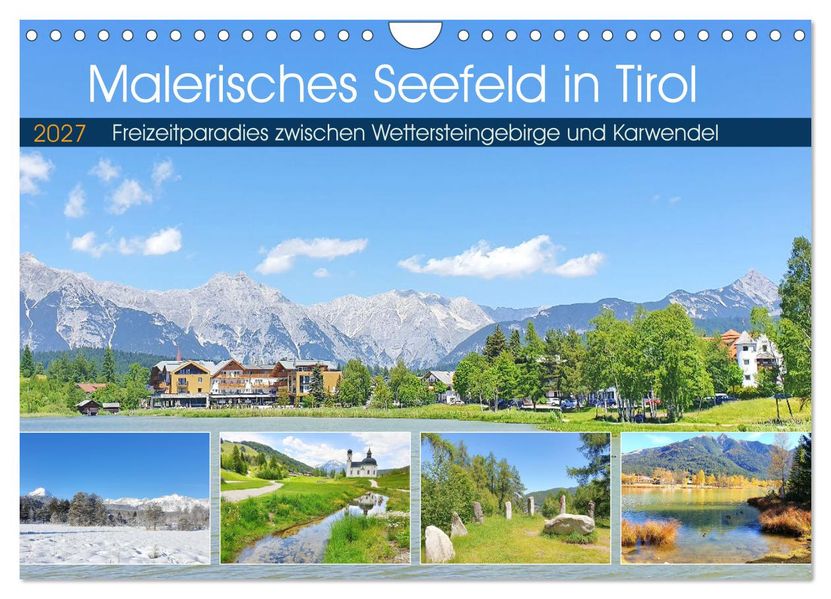 Malerisches Seefeld in Tirol (Wandkalender 2027 DIN A4 quer) CALVENDO Monatskalender