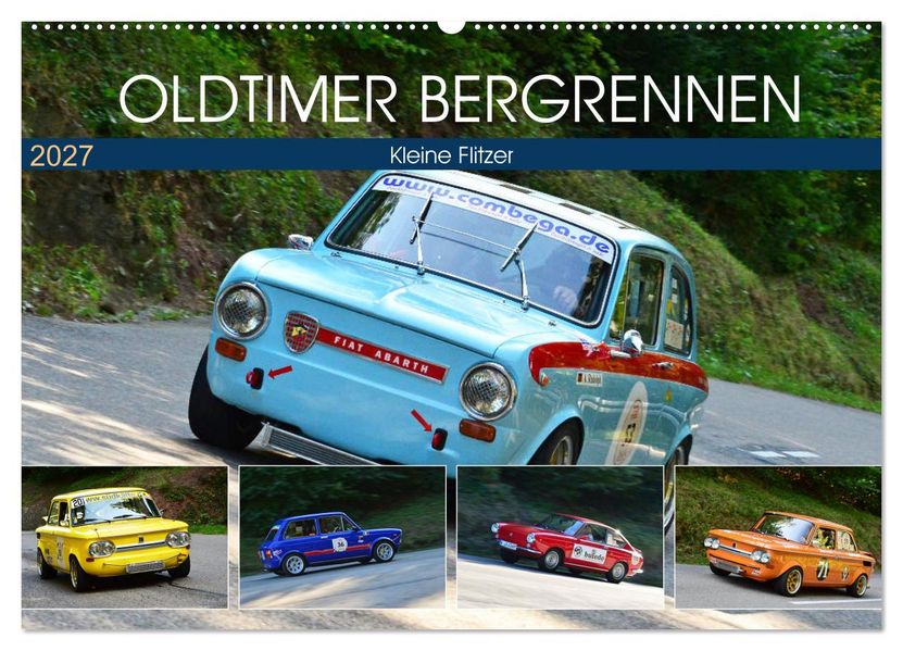 OLDTIMER BERGRENNEN - Kleine Flitzer (Wandkalender 2027 DIN A2 quer) CALVENDO Monatskalender