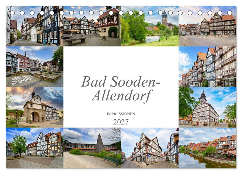 Bad Sooden-Allendorf Impressionen (Tischkalender 2027 DIN A5 quer) CALVENDO Monatskalender