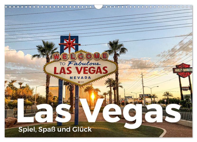 Las Vegas - Spiel Spaß und Glück (Wandkalender 2027 DIN A3 quer) CALVENDO Monatskalender