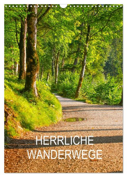Herrliche Wanderwege (Wandkalender 2027 DIN A3 hoch) CALVENDO Monatskalender