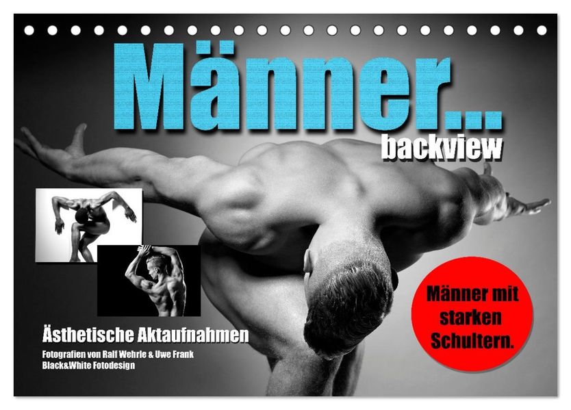Männer... backview (Tischkalender 2027 DIN A5 quer) CALVENDO Monatskalender