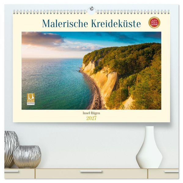 Insel Rügen - Malerische Kreideküste (hochwertiger Premium Wandkalender 2027 DIN A2 quer) Kunstdruck in Hochglanz