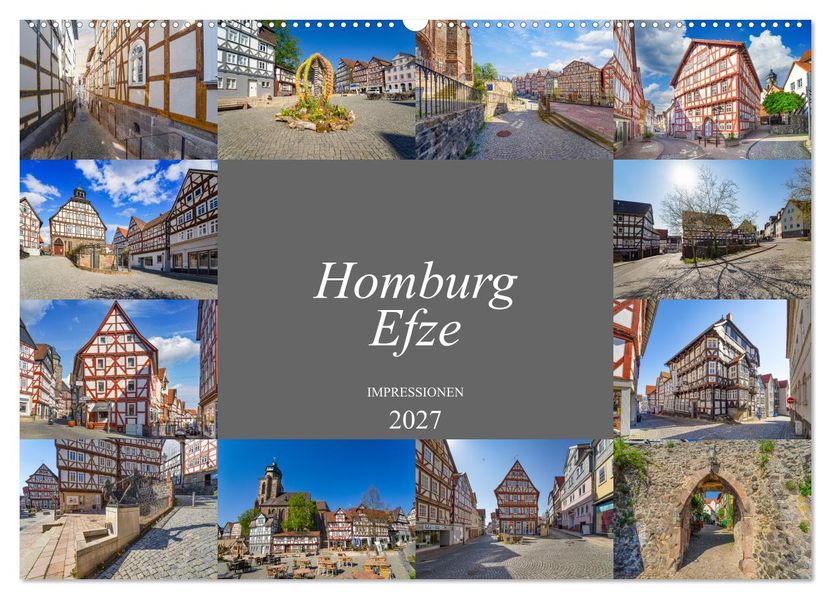 Homburg Efze Impressionen (Wandkalender 2027 DIN A2 quer) CALVENDO Monatskalender
