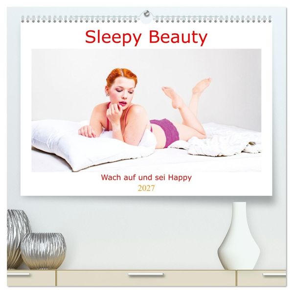 Sleepy Beauty (hochwertiger Premium Wandkalender 2027 DIN A2 quer) Kunstdruck in Hochglanz