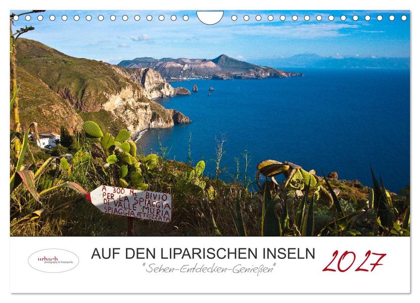 Auf den Liparischen Inseln (Wandkalender 2027 DIN A4 quer) CALVENDO Monatskalender