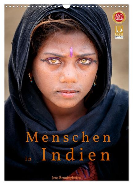 Menschen in Indien (Wandkalender 2027 DIN A3 hoch) CALVENDO Monatskalender