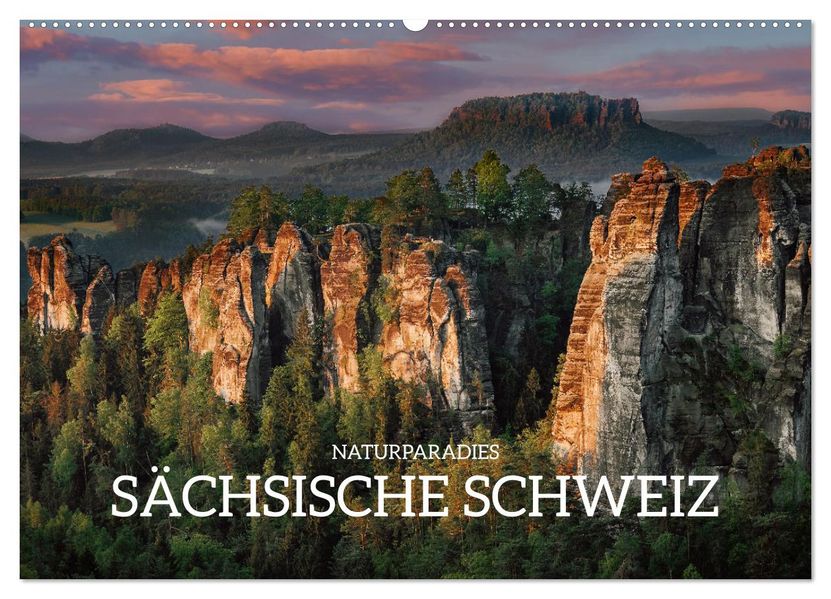 Naturparadies Sächsische Schweiz (Wandkalender 2027 DIN A2 quer) CALVENDO Monatskalender