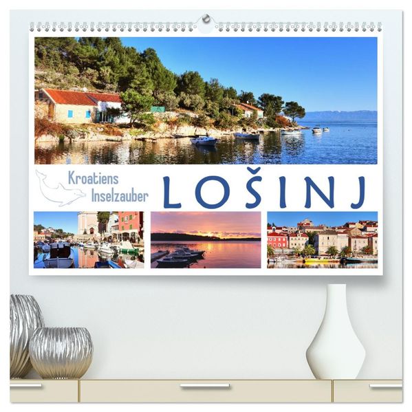 Kroatiens Inselzauber Losinj (hochwertiger Premium Wandkalender 2027 DIN A2 quer) Kunstdruck in Hochglanz