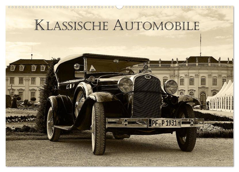 Klassische Automobile (Wandkalender 2027 DIN A2 quer) CALVENDO Monatskalender