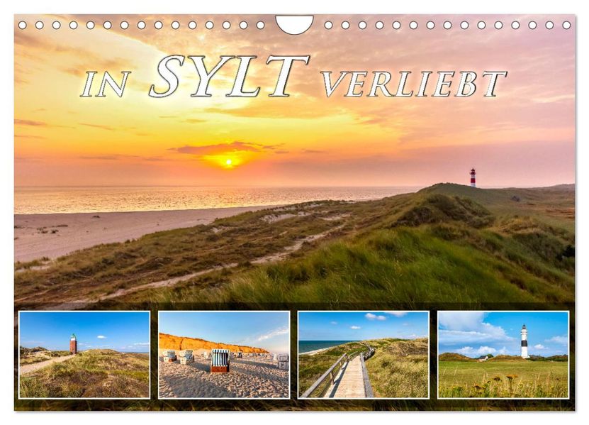 IN SYLT VERLIEBT (Wandkalender 2027 DIN A4 quer) CALVENDO Monatskalender