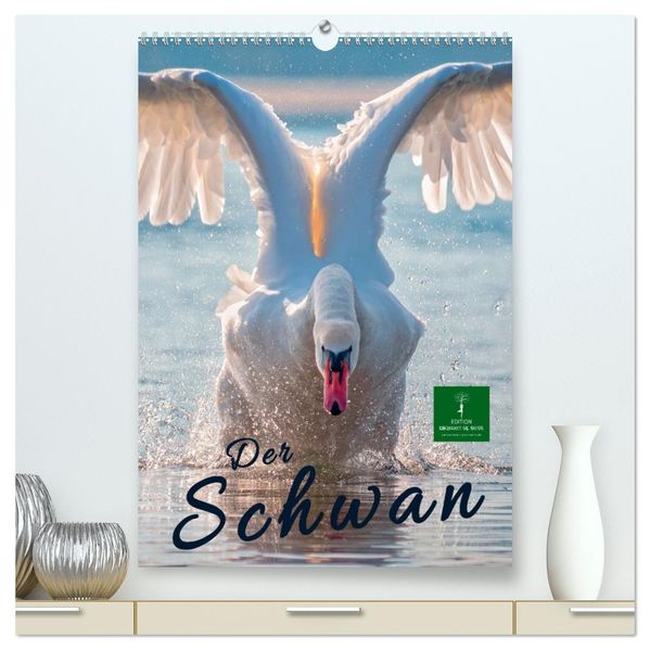 Der Schwan (hochwertiger Premium Wandkalender 2027 DIN A2 hoch) Kunstdruck in Hochglanz