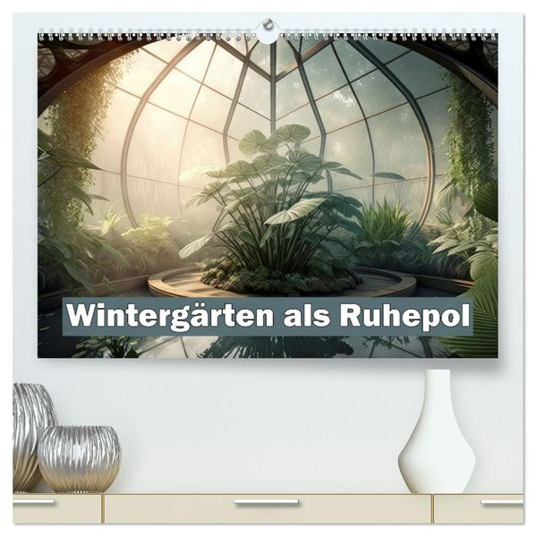 Wintergärten als Ruhepol (hochwertiger Premium Wandkalender 2027 DIN A2 quer) Kunstdruck in Hochglanz