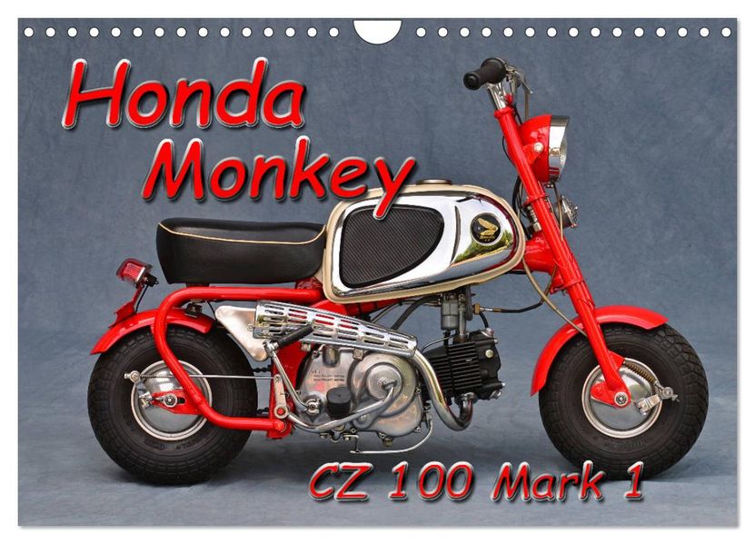 Honda Monkey CZ Mark 1 (Wandkalender 2027 DIN A4 quer) CALVENDO Monatskalender