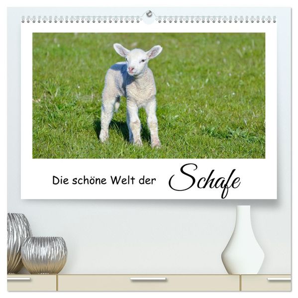 Die schöne Welt der Schafe (hochwertiger Premium Wandkalender 2027 DIN A2 quer) Kunstdruck in Hochglanz