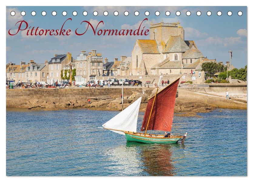Pittoreske Normandie (Tischkalender 2027 DIN A5 quer) CALVENDO Monatskalender