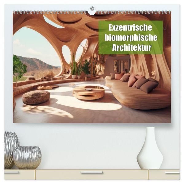 Exzentrische biomorphe Architektur (hochwertiger Premium Wandkalender 2027 DIN A2 quer) Kunstdruck in Hochglanz