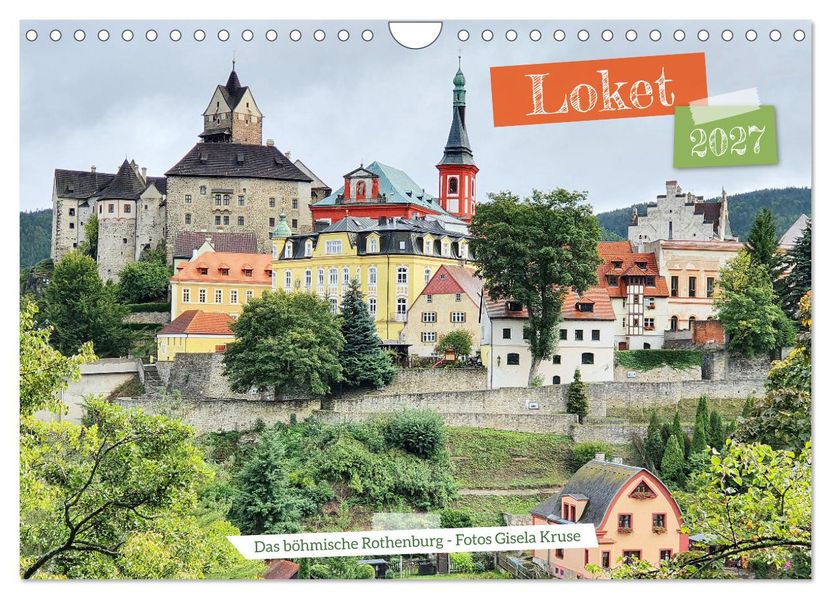Loket - Das böhmische Rothenburg (Wandkalender 2027 DIN A4 quer) CALVENDO Monatskalender