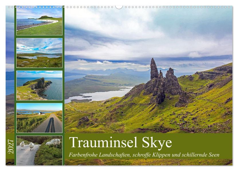 Trauminsel Skye (Wandkalender 2027 DIN A2 quer) CALVENDO Monatskalender