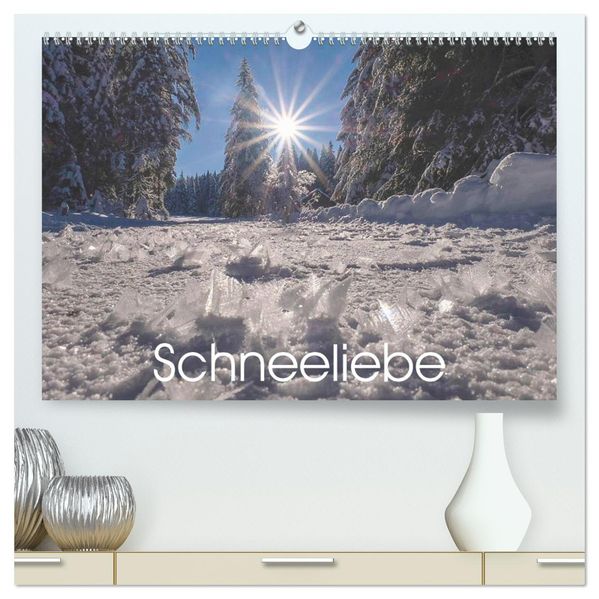 Schneeliebe (hochwertiger Premium Wandkalender 2027 DIN A2 quer) Kunstdruck in Hochglanz