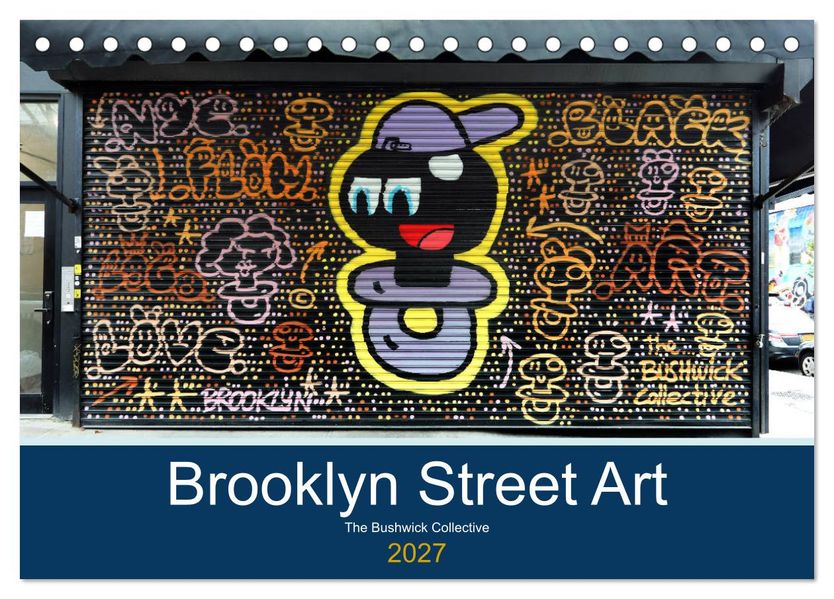 Brooklyn Street Art (Tischkalender 2027 DIN A5 quer) CALVENDO Monatskalender