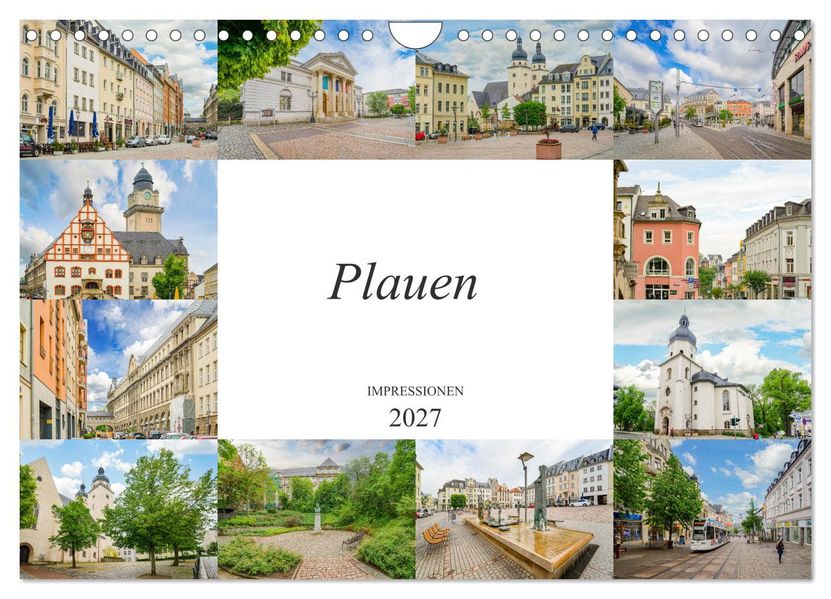 Plauen Impressionen (Wandkalender 2027 DIN A4 quer) CALVENDO Monatskalender