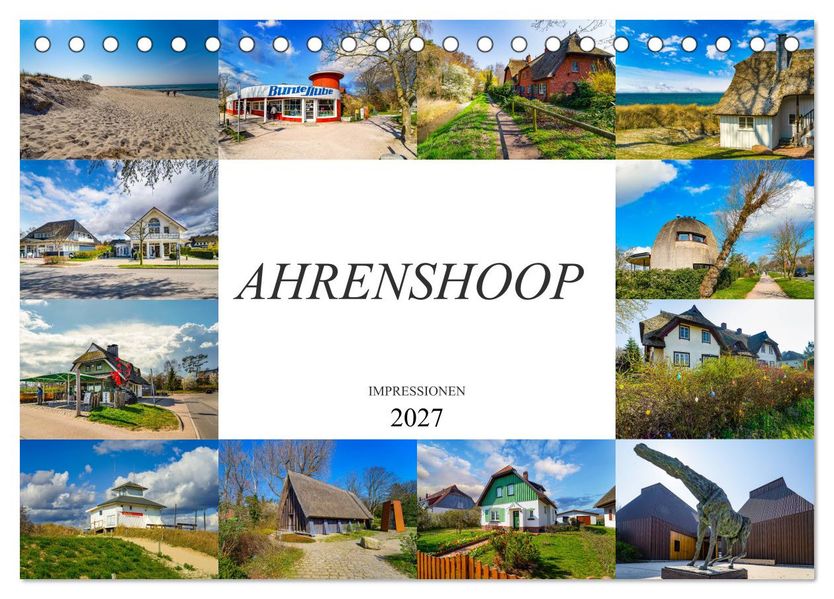 Ahrenshoop Impressionen (Tischkalender 2027 DIN A5 quer) CALVENDO Monatskalender