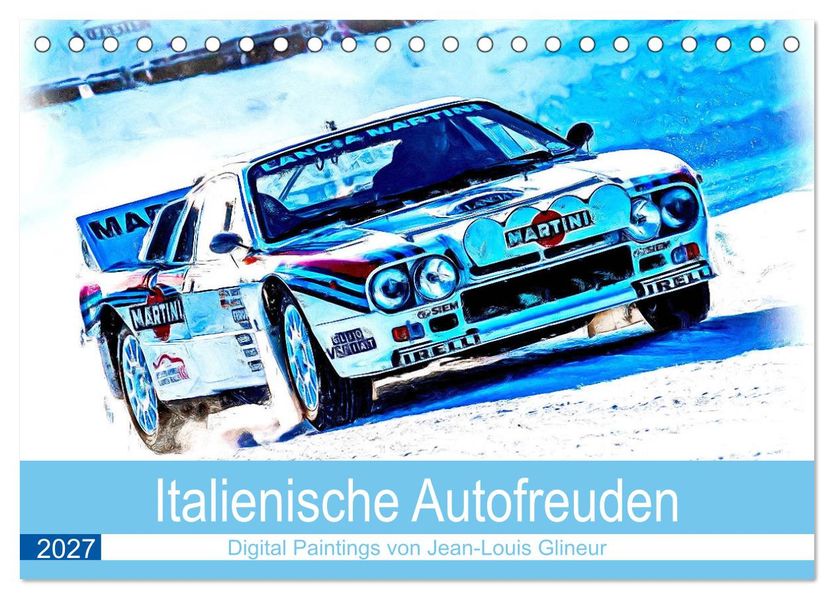 Italienische Autofreuden (Tischkalender 2027 DIN A5 quer) CALVENDO Monatskalender