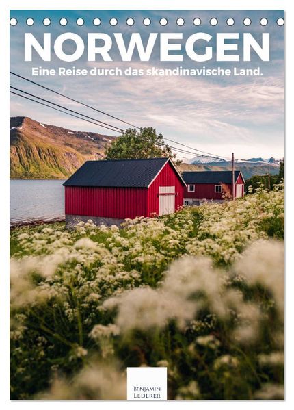 Norwegen - Eine Reise durch das skandinavische Land. (Tischkalender 2027 DIN A5 hoch) CALVENDO Monatskalender