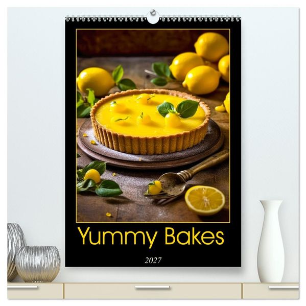 Yummy Bakes (High Quality Premium Wall Calendar 2027 DIN A2 portrait)CALVENDO 12 Month Wall Calendar