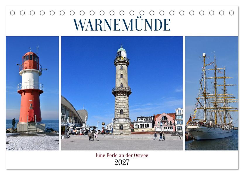 WARNEMÜNDE (Tischkalender 2027 DIN A5 quer) CALVENDO Monatskalender