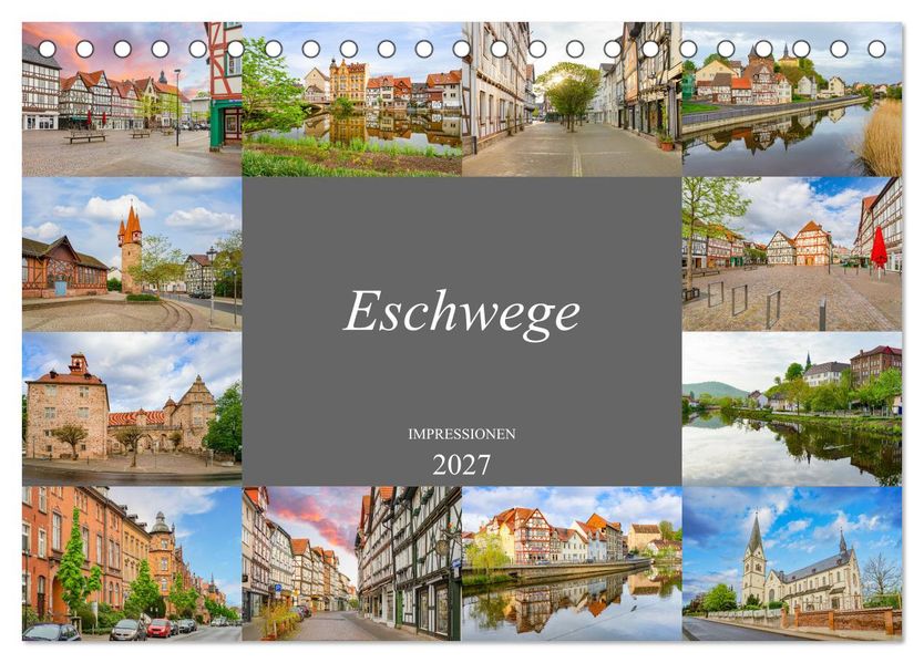 Eschwege Impressionen (Tischkalender 2027 DIN A5 quer) CALVENDO Monatskalender