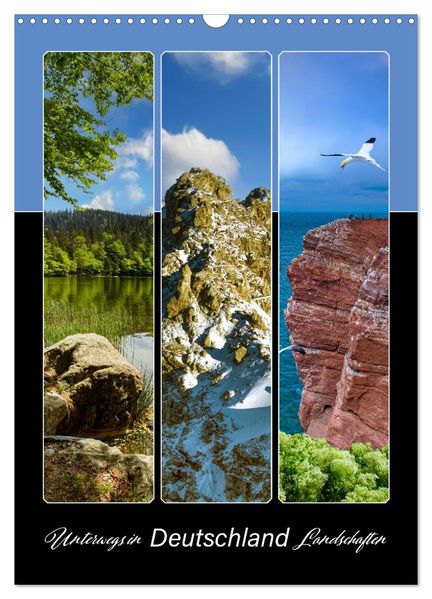 Unterwegs in Deutschland Landschaften (Wandkalender 2027 DIN A3 hoch) CALVENDO Monatskalender