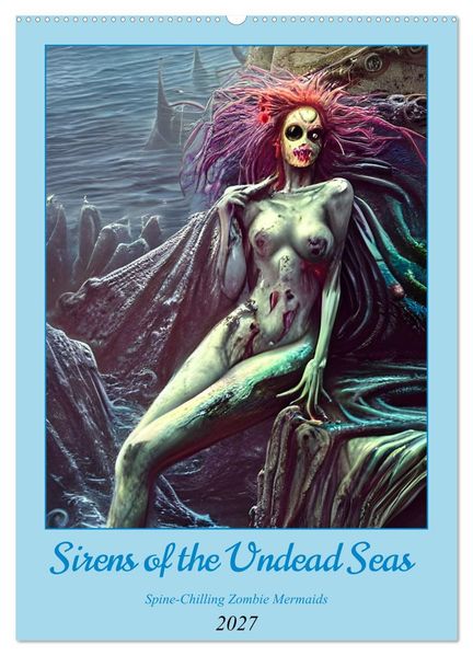 Sirens of the Undead Seas (Wall Calendar 2027 DIN A2 portrait) CALVENDO 12 Month Wall Calendar
