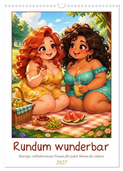Rundum wunderbar (Wandkalender 2027 DIN A3 hoch) CALVENDO Monatskalender