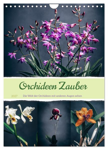 Orchideen Zauber (Wandkalender 2027 DIN A4 hoch) CALVENDO Monatskalender