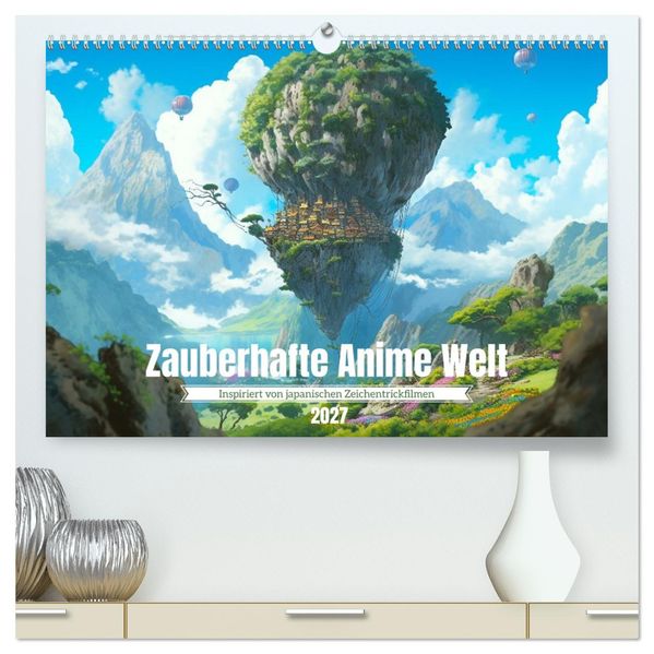 Zauberhafte Anime Welt (hochwertiger Premium Wandkalender 2027 DIN A2 quer) Kunstdruck in Hochglanz