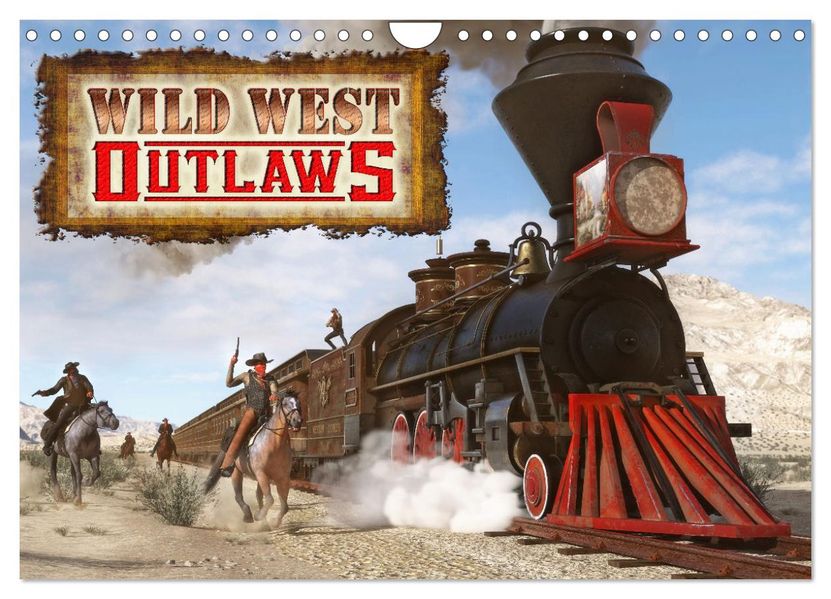 Wild West Outlaws (Wandkalender 2027 DIN A4 quer) CALVENDO Monatskalender